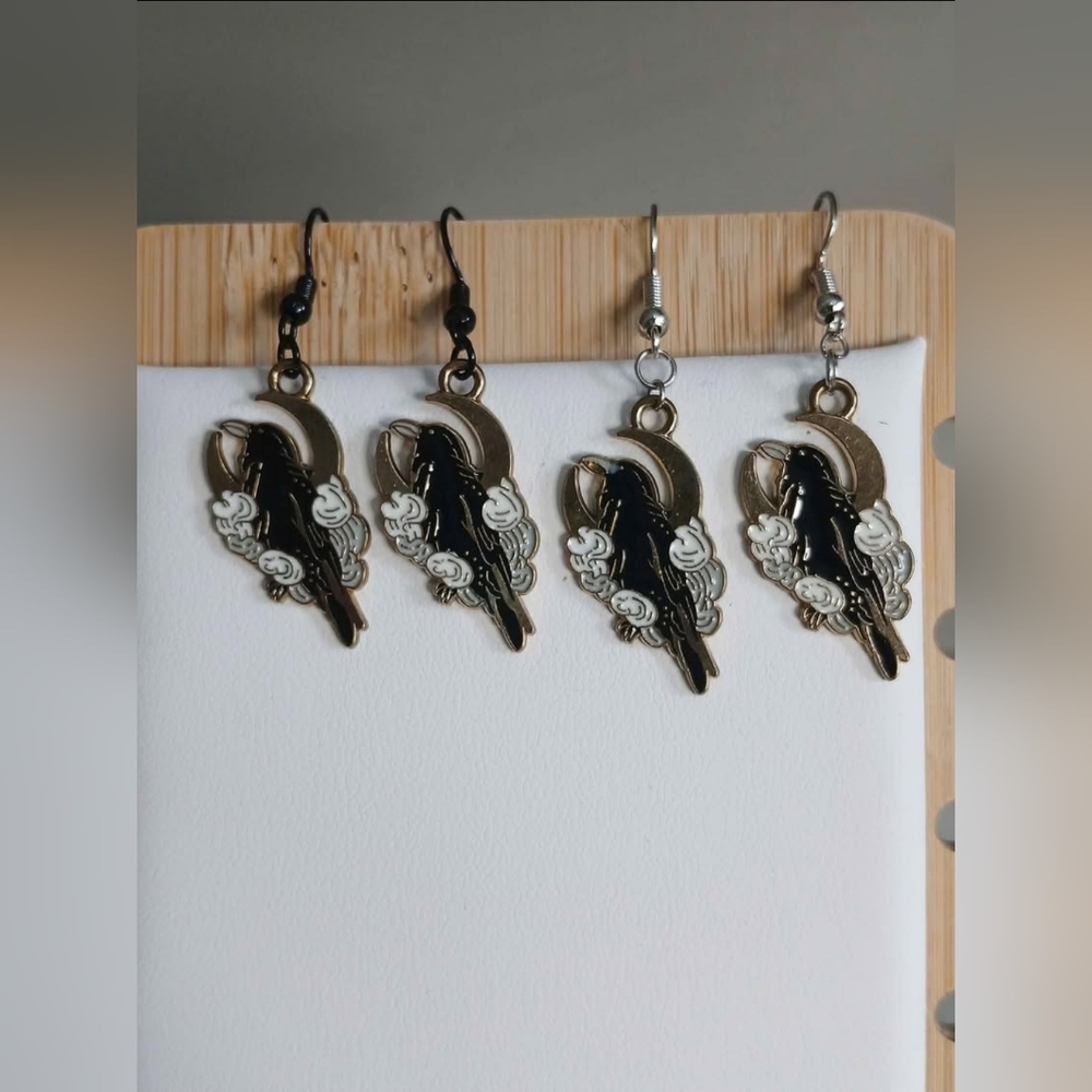 FREE With Purchase - Crow Earrings Womens Jewlery Accessories Birds
